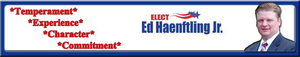 Vote Ed Haenftling, Jr. for Circuit Judge